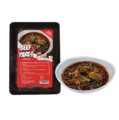 BOY BONDAT BEEF PARES w/ CHILI SAUCE FAMILY TRAY (FROZEN)