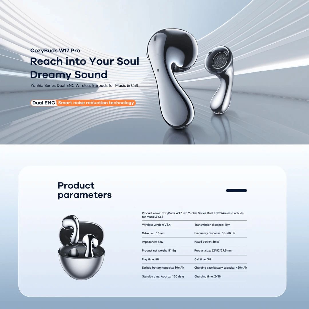 Remax Cozybuds W17 Pro (Silver) - Image 5