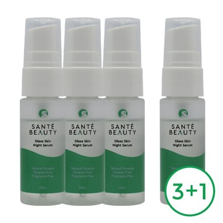 Sante Beauty Glass Skin Night Serum 3+1