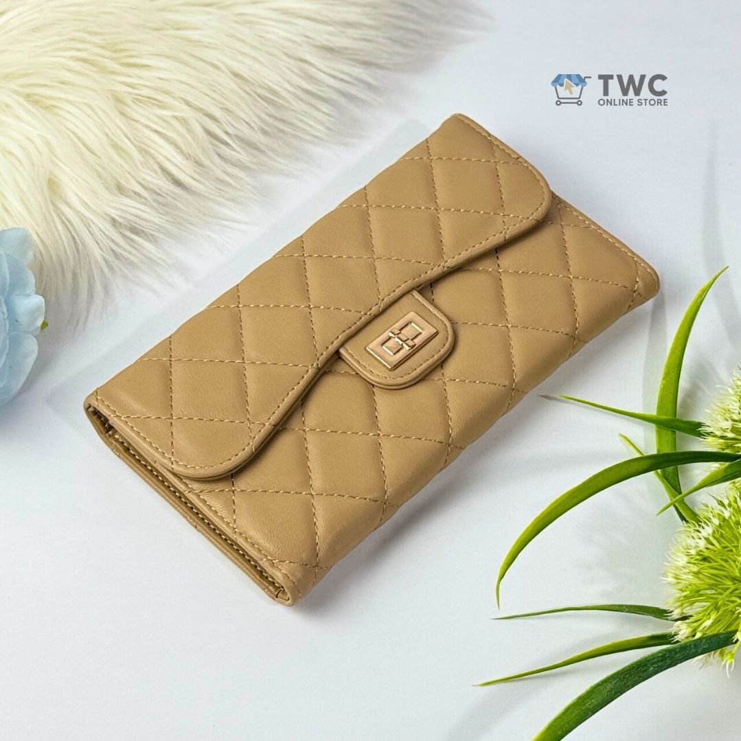Ava Clutch Wallet (Beige) - Image 4