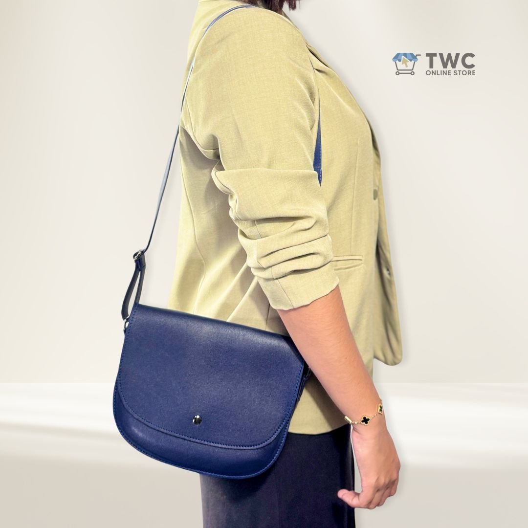Marie Shoulder Bag (Blue) - Image 4
